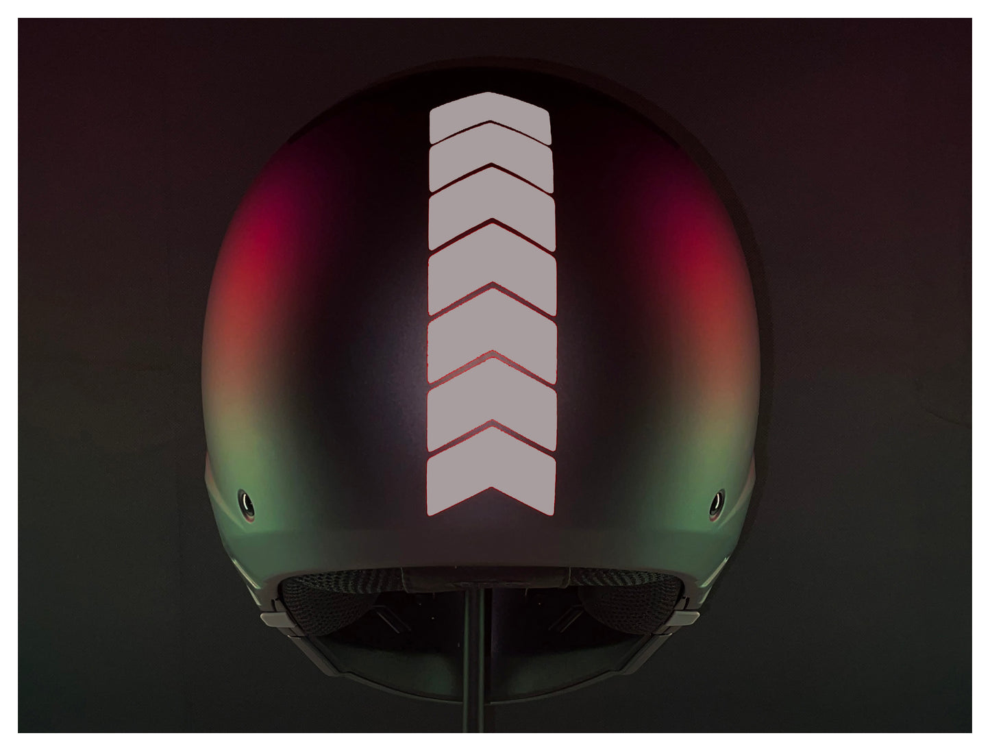 Valueviz Reflective 2 Inch Chevron Helmet Stickers
