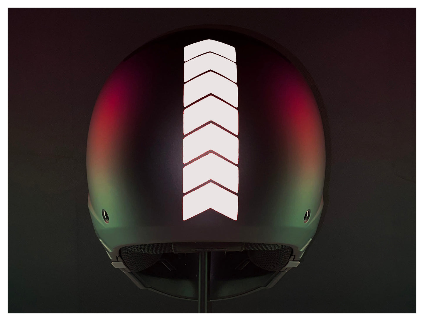 Valueviz Reflective 2 Inch Chevron Helmet Stickers