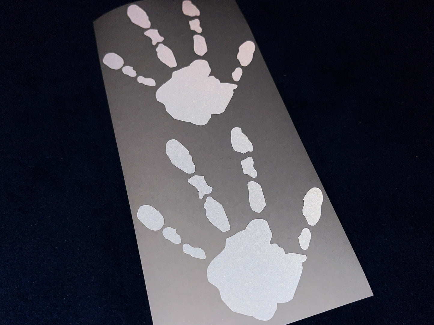 Valueviz Reflective Alien Handprint (MEDIUM) Stickers