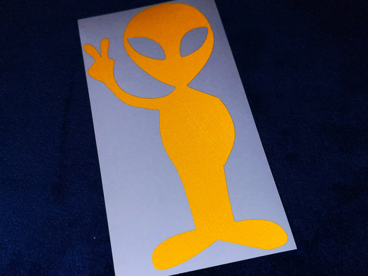Valueviz Reflective Alien Peace (Large) Stickers