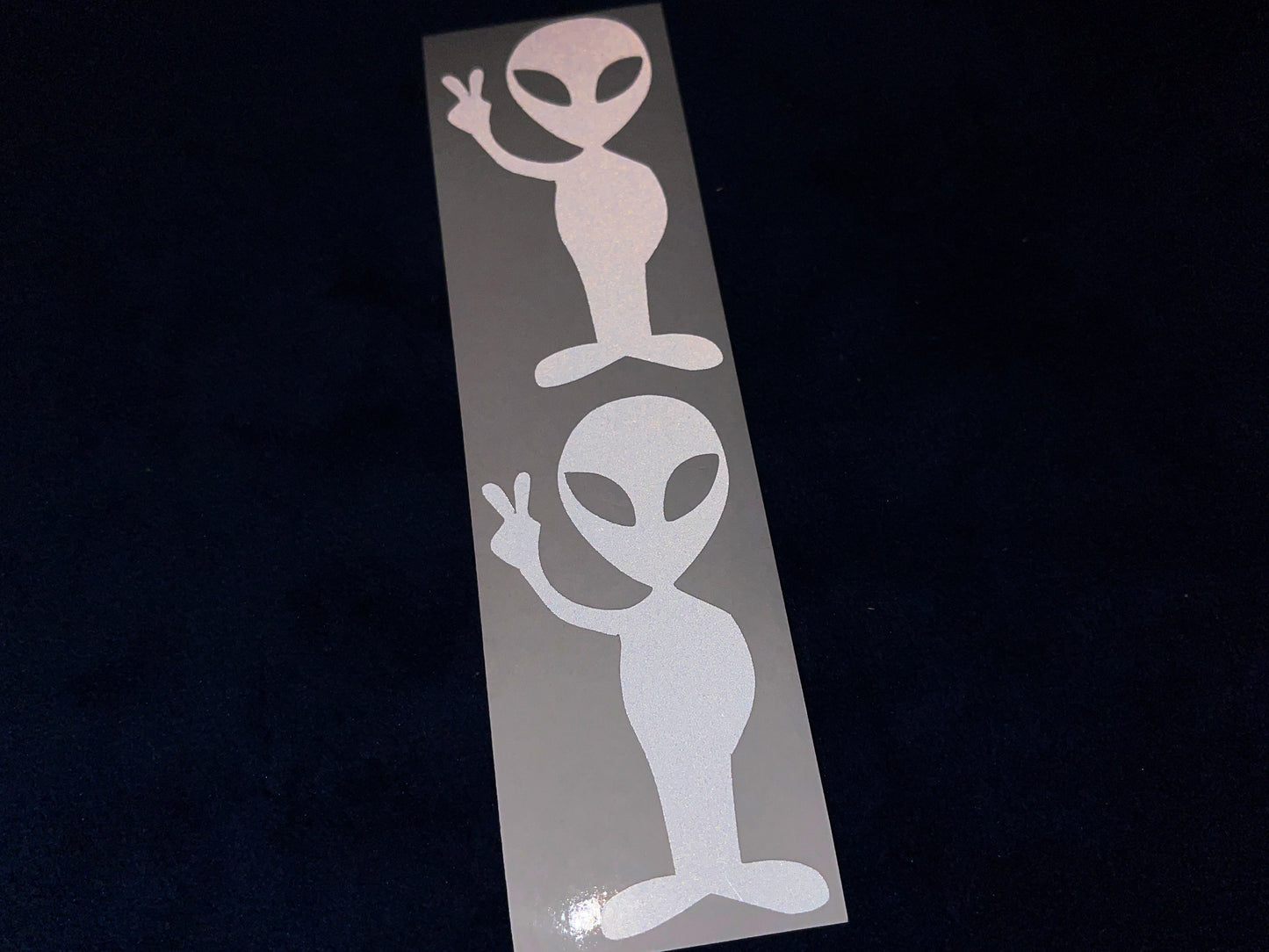 Valueviz Reflective Alien Peace (Medium) Stickers