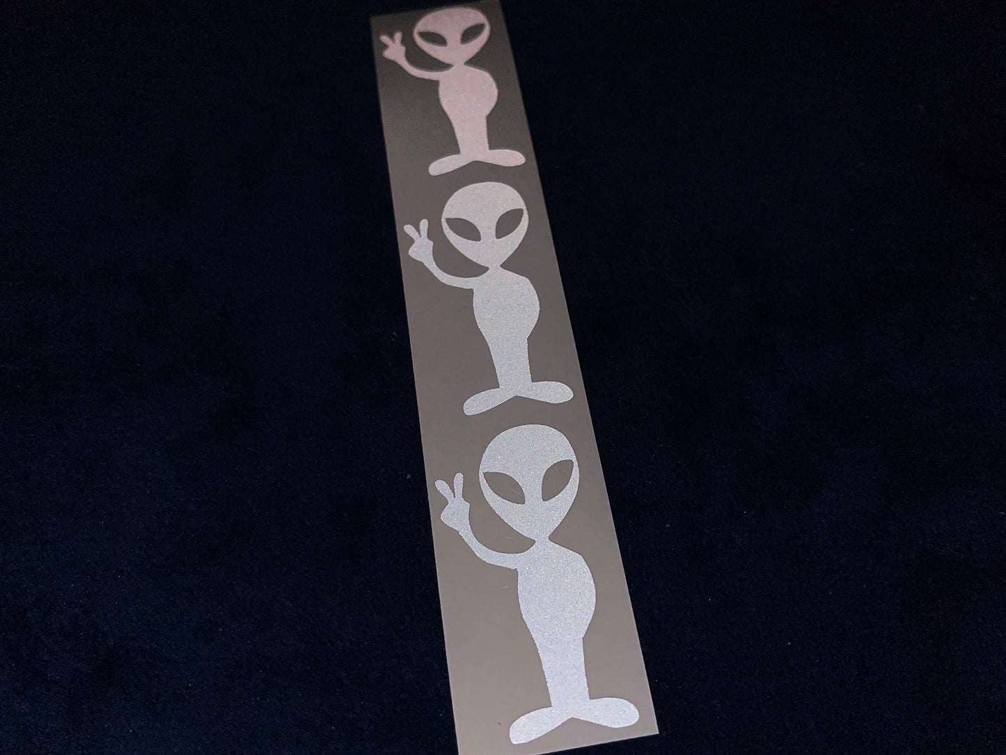 Valueviz Reflective Alien Peace (Small) Stickers