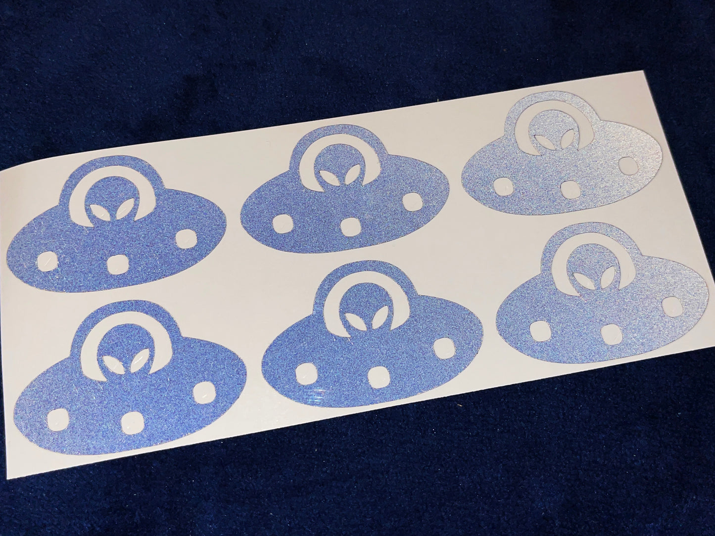 Valueviz Reflective Alien UFO (Small) Stickers