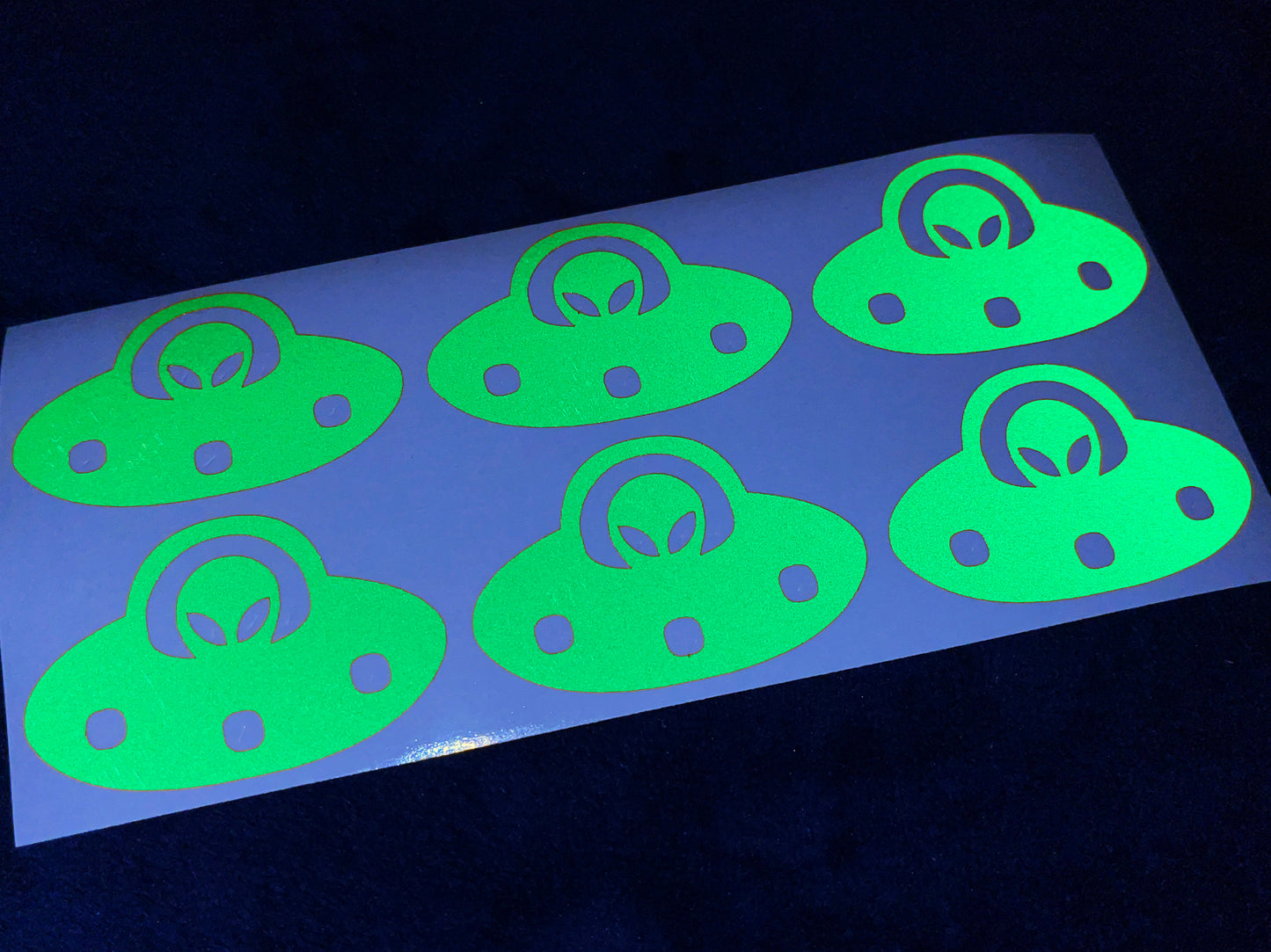 Valueviz Reflective Alien UFO (Small) Stickers
