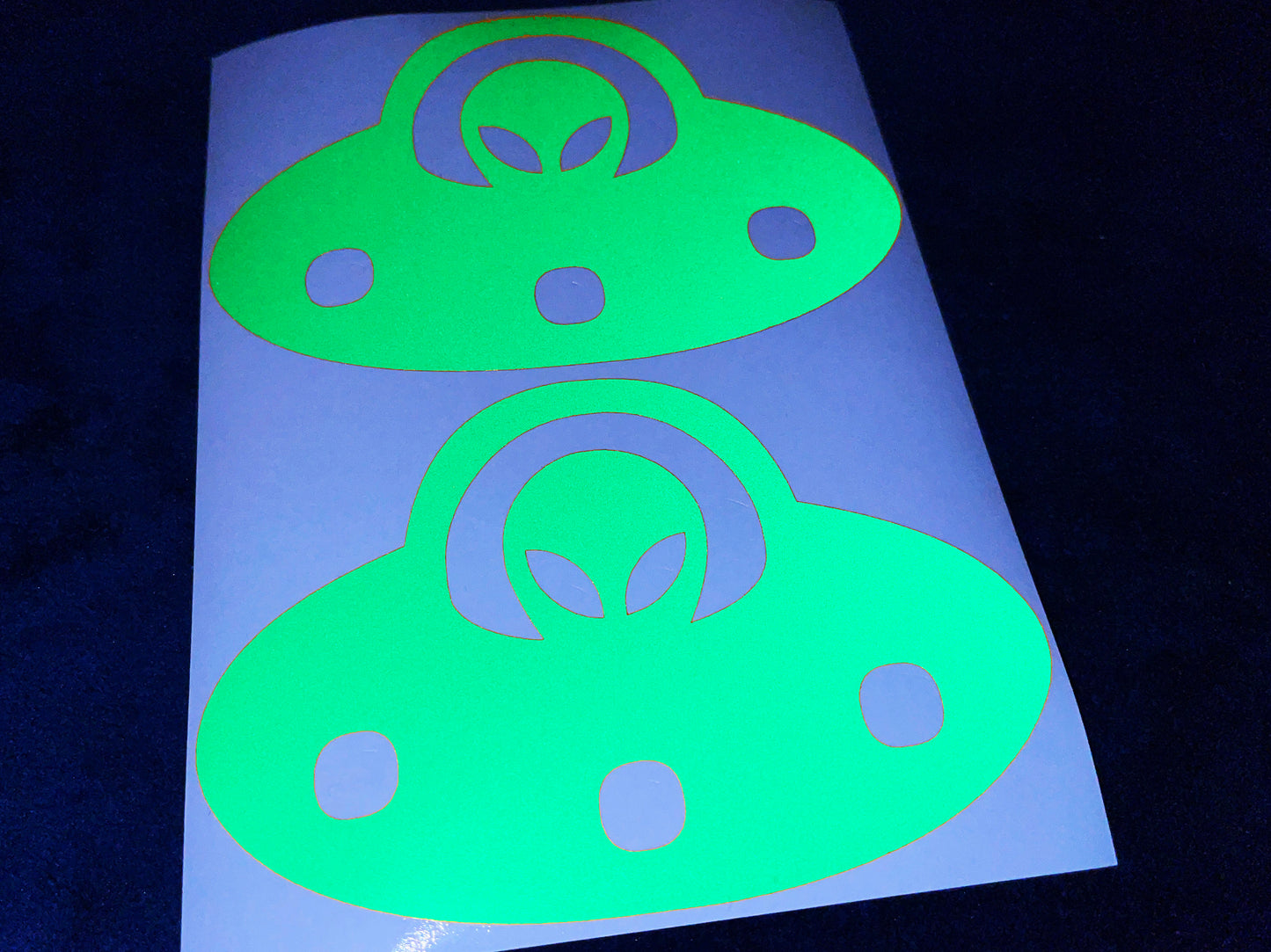 Valueviz Reflective Alien UFO (Large) Stickers