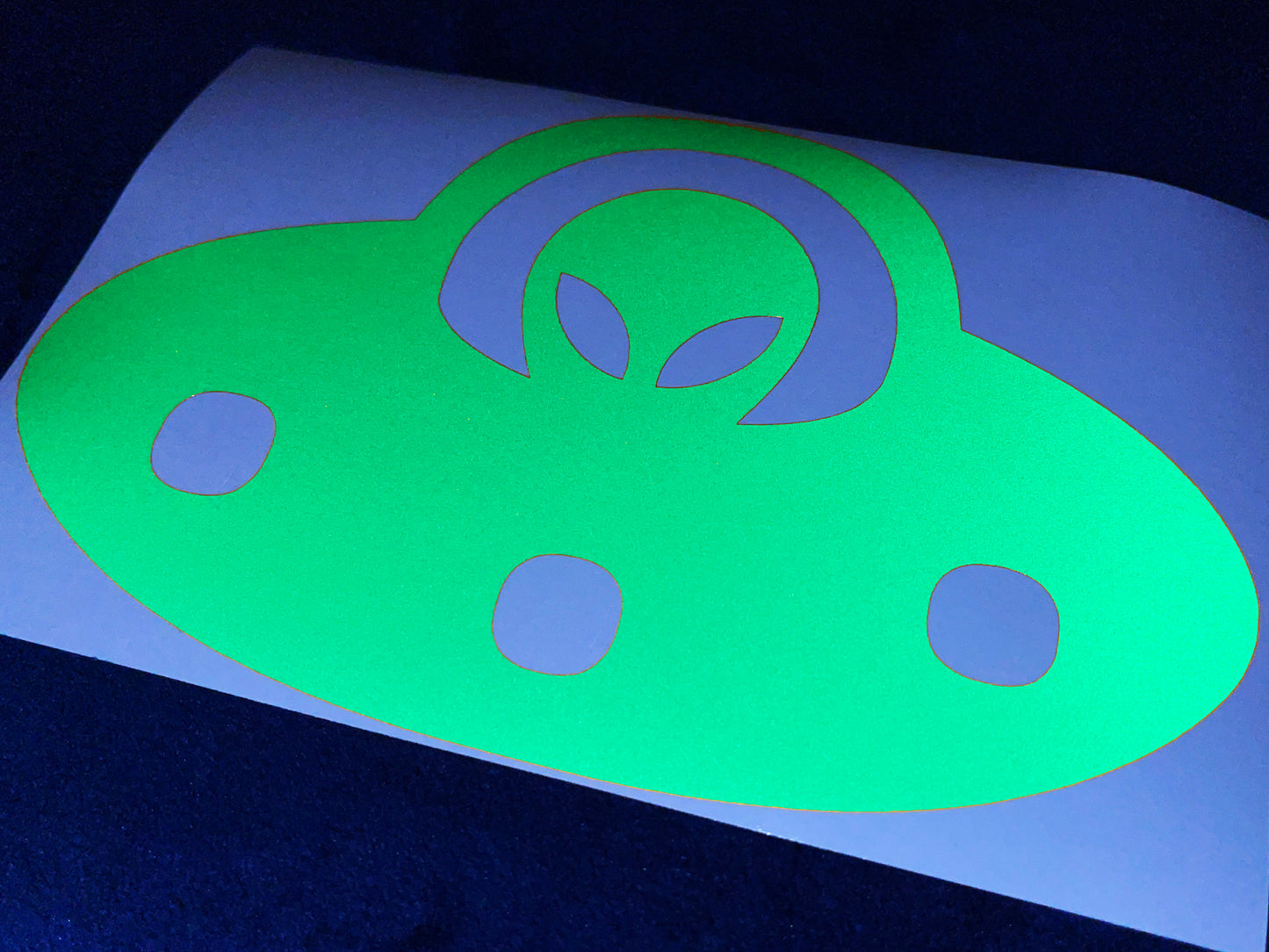 Valueviz Reflective Alien UFO (Extra Large) Stickers