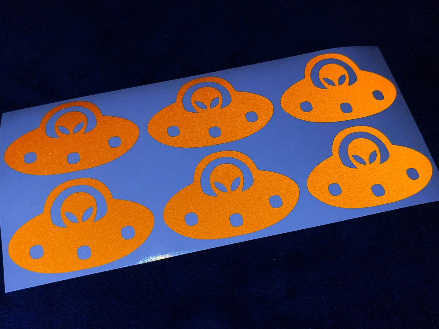 Valueviz Reflective Alien UFO (Small) Stickers