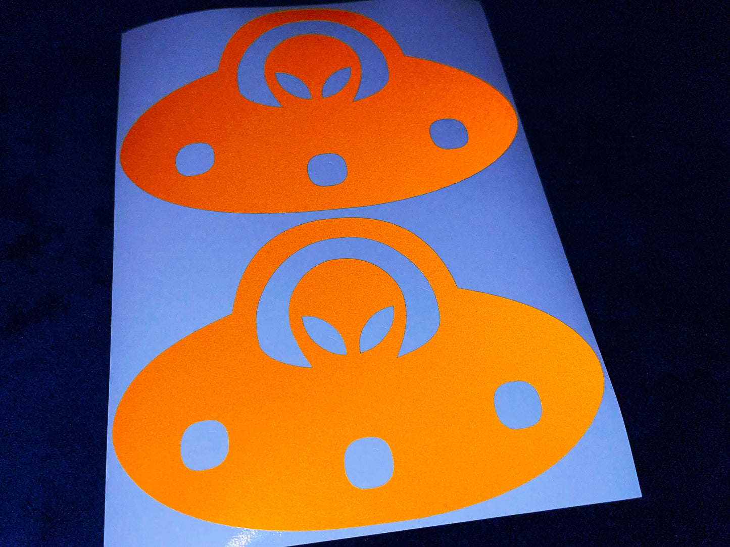 Valueviz Reflective Alien UFO (Large) Stickers