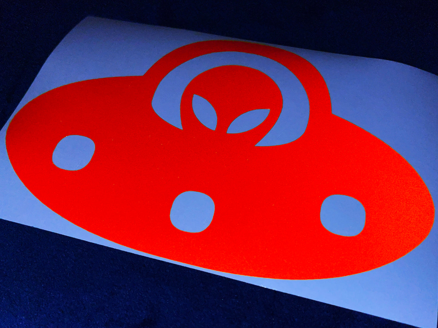 Valueviz Reflective Alien UFO (Extra Large) Stickers