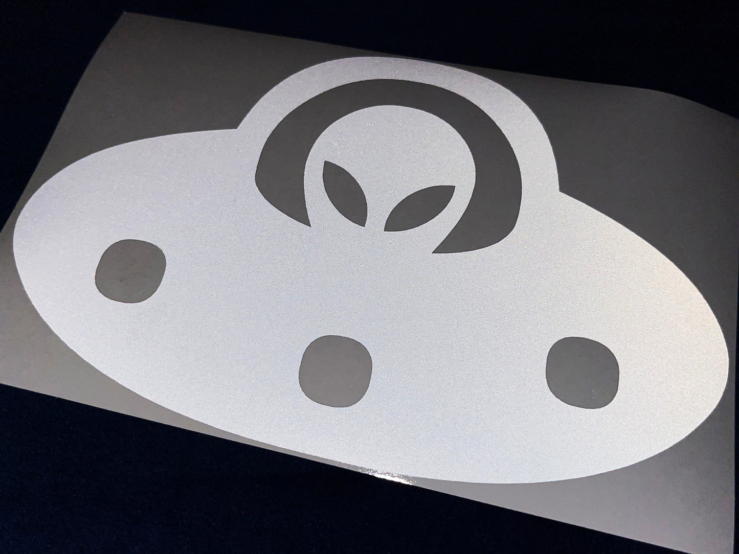 Valueviz Reflective Alien UFO (Extra Large) Stickers