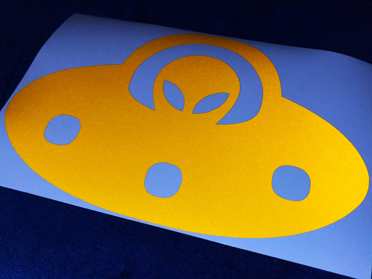 Valueviz Reflective Alien UFO (Extra Large) Stickers