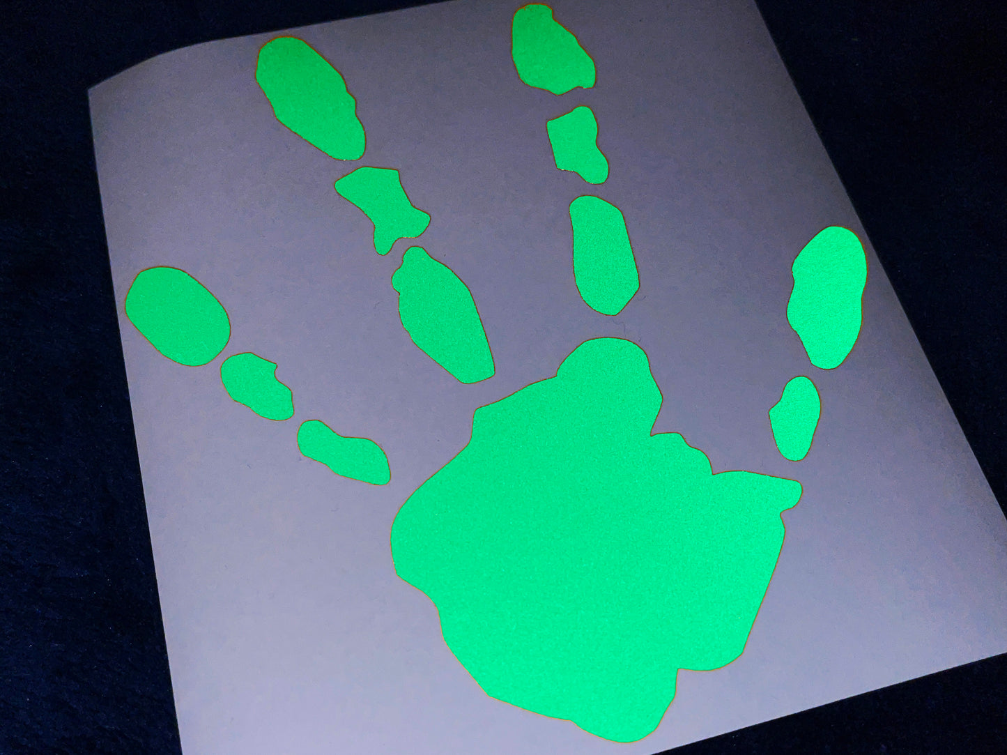 Valueviz Reflective Alien Handprint (LARGE) Stickers
