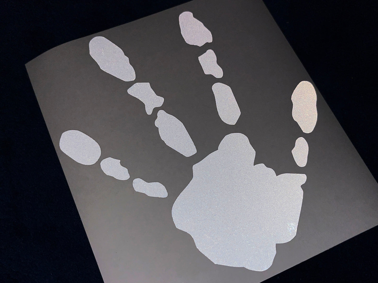 Valueviz Reflective Alien Handprint (LARGE) Stickers