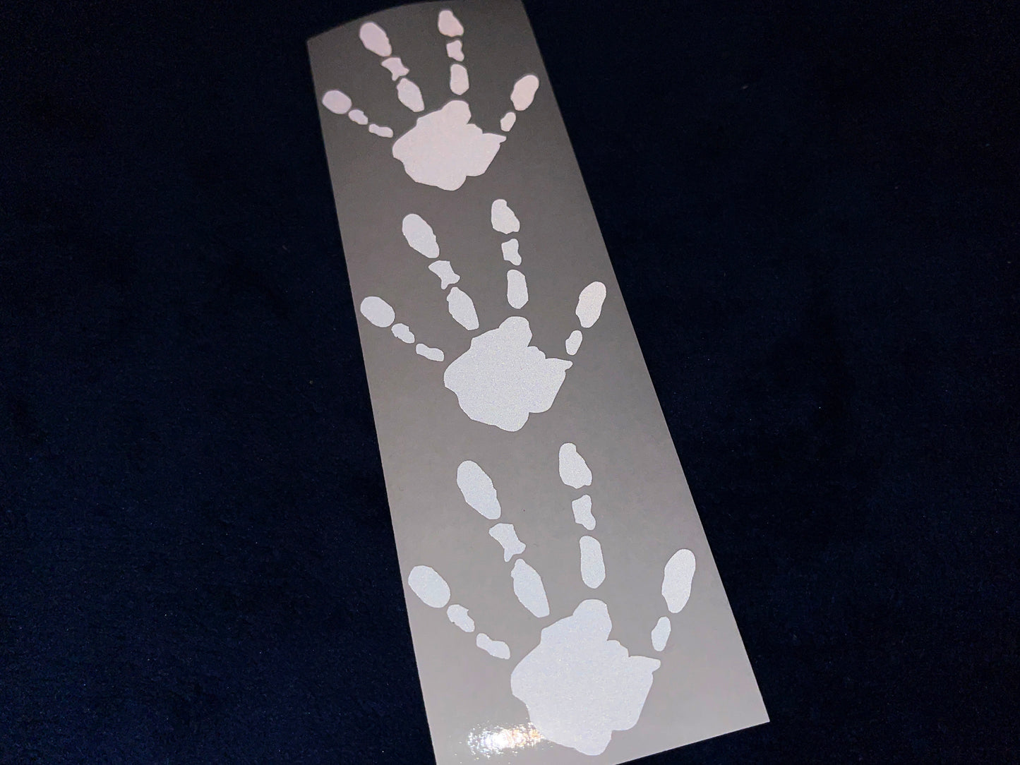 Valueviz Reflective Alien Handprint (SMALL) Stickers