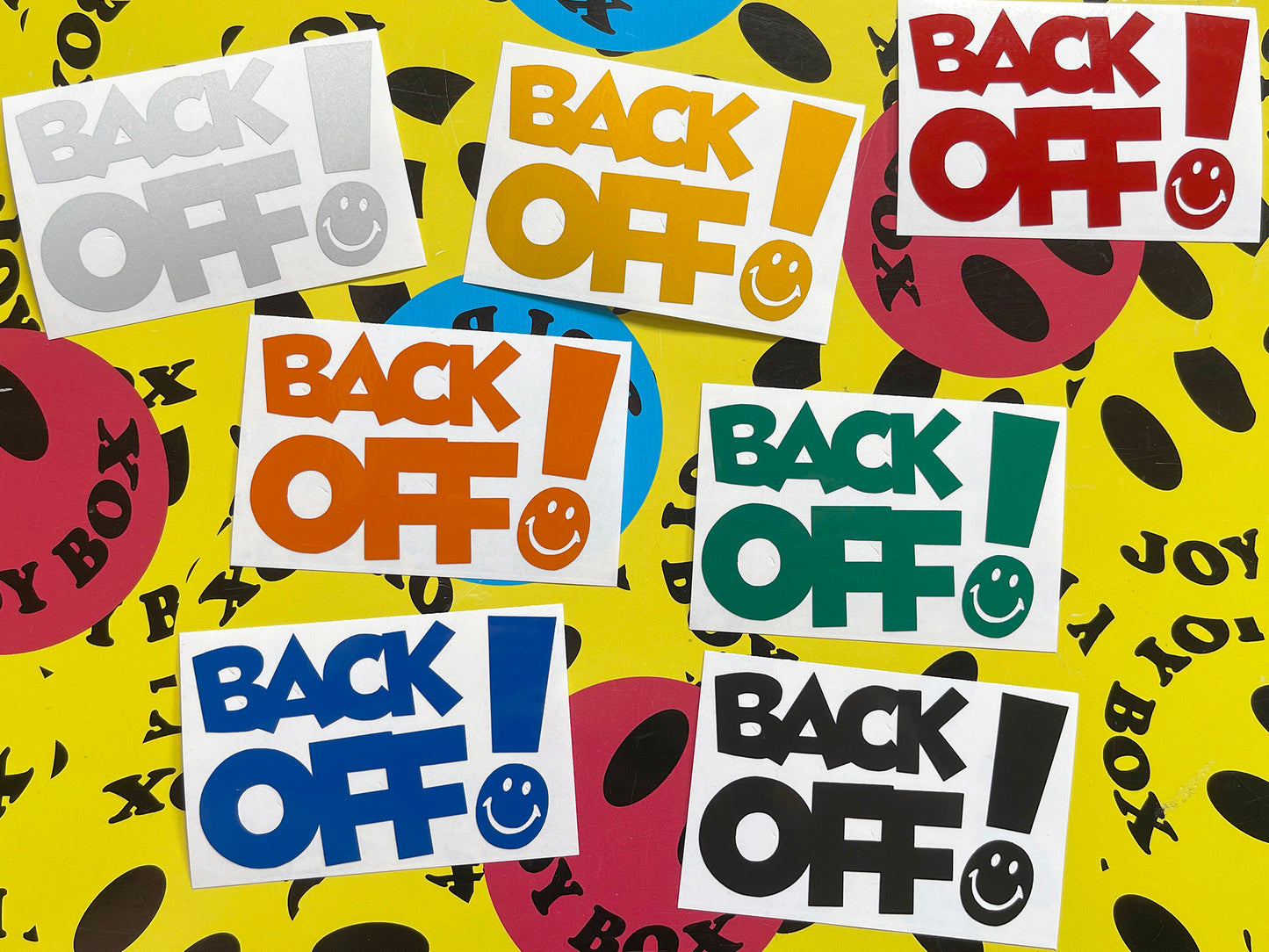 Veloviz BACK OFF Reflective Motorcycle Helmet Sticker