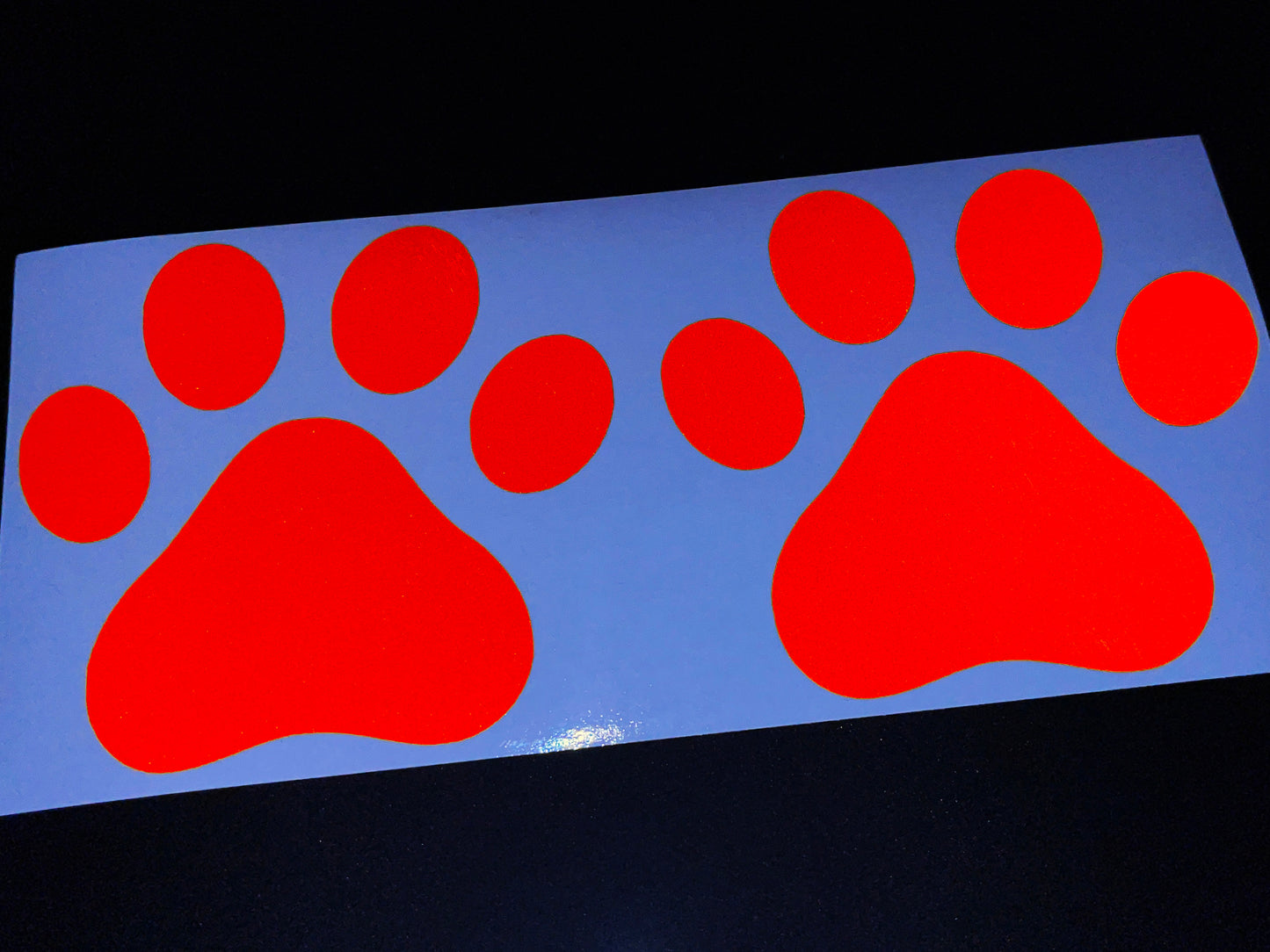 Valueviz Reflective Paw Print (Medium) Stickers