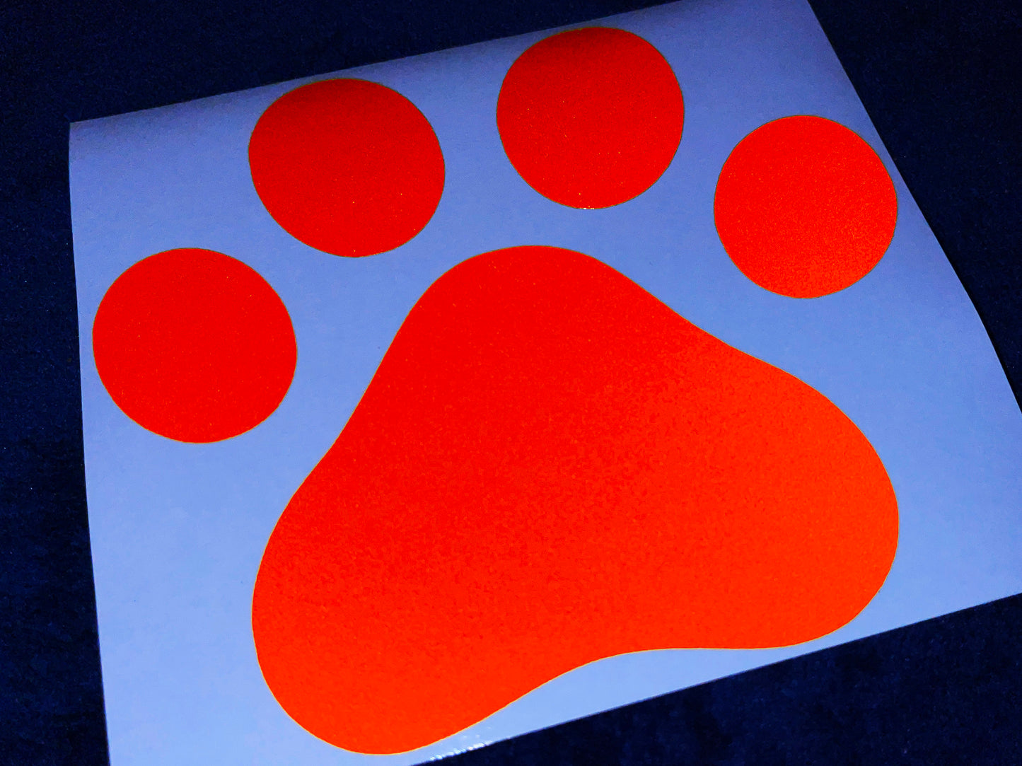 Valueviz Reflective Paw Print (Large) Stickers