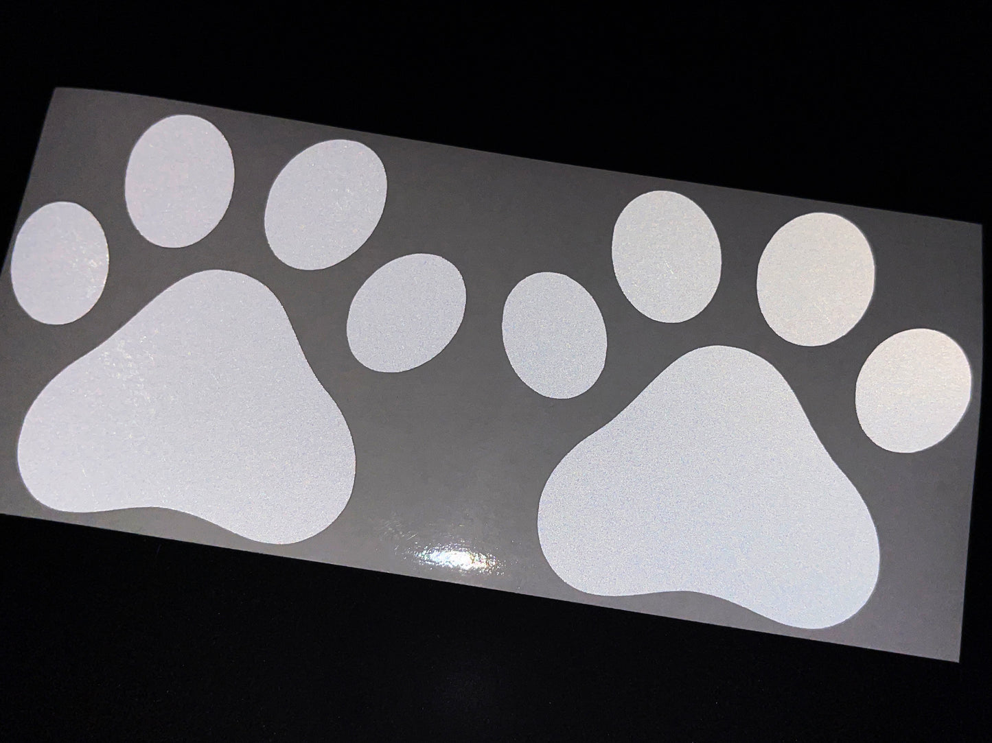 Valueviz Reflective Paw Print (Medium) Stickers
