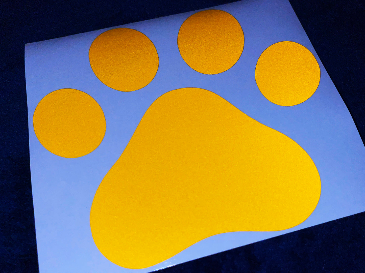 Valueviz Reflective Paw Print (Large) Stickers