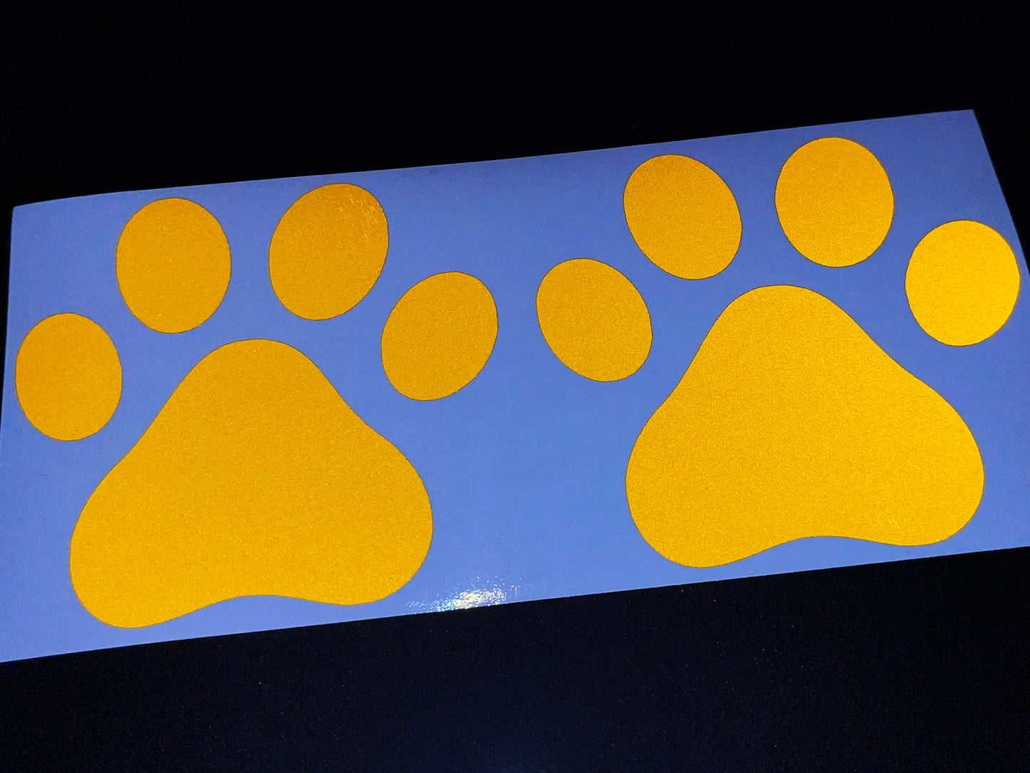 Valueviz Reflective Paw Print (Medium) Stickers