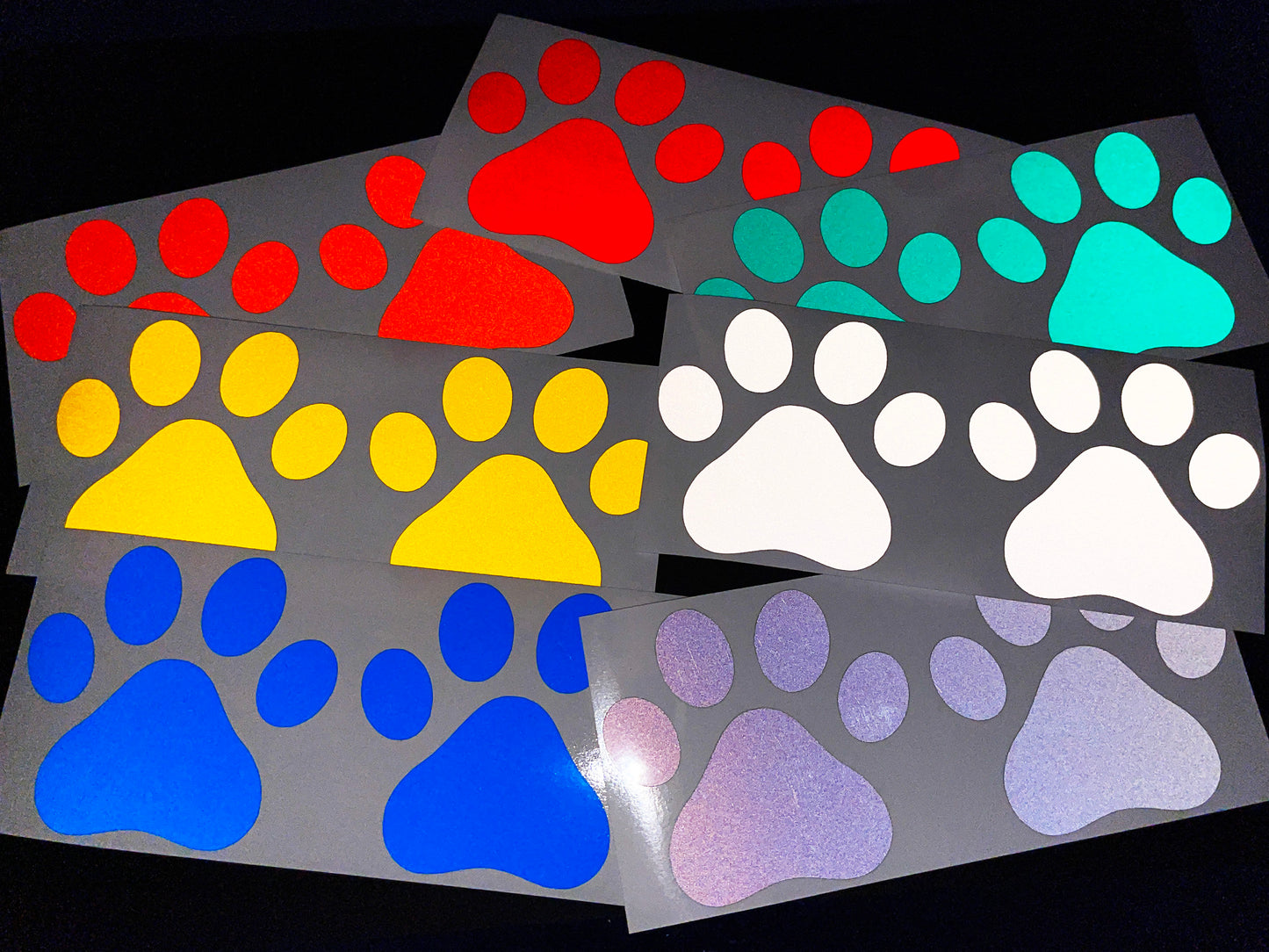 Valueviz Reflective Paw Print (Medium) Stickers