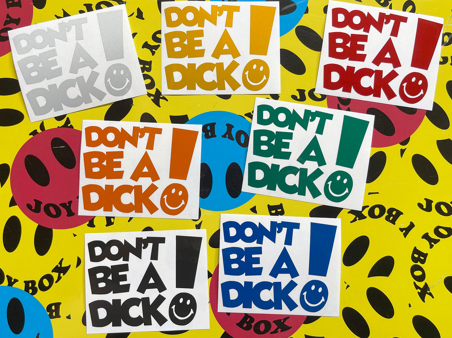 Veloviz DON'T BE A DICK Reflective Motorcycle Helmet Sticker