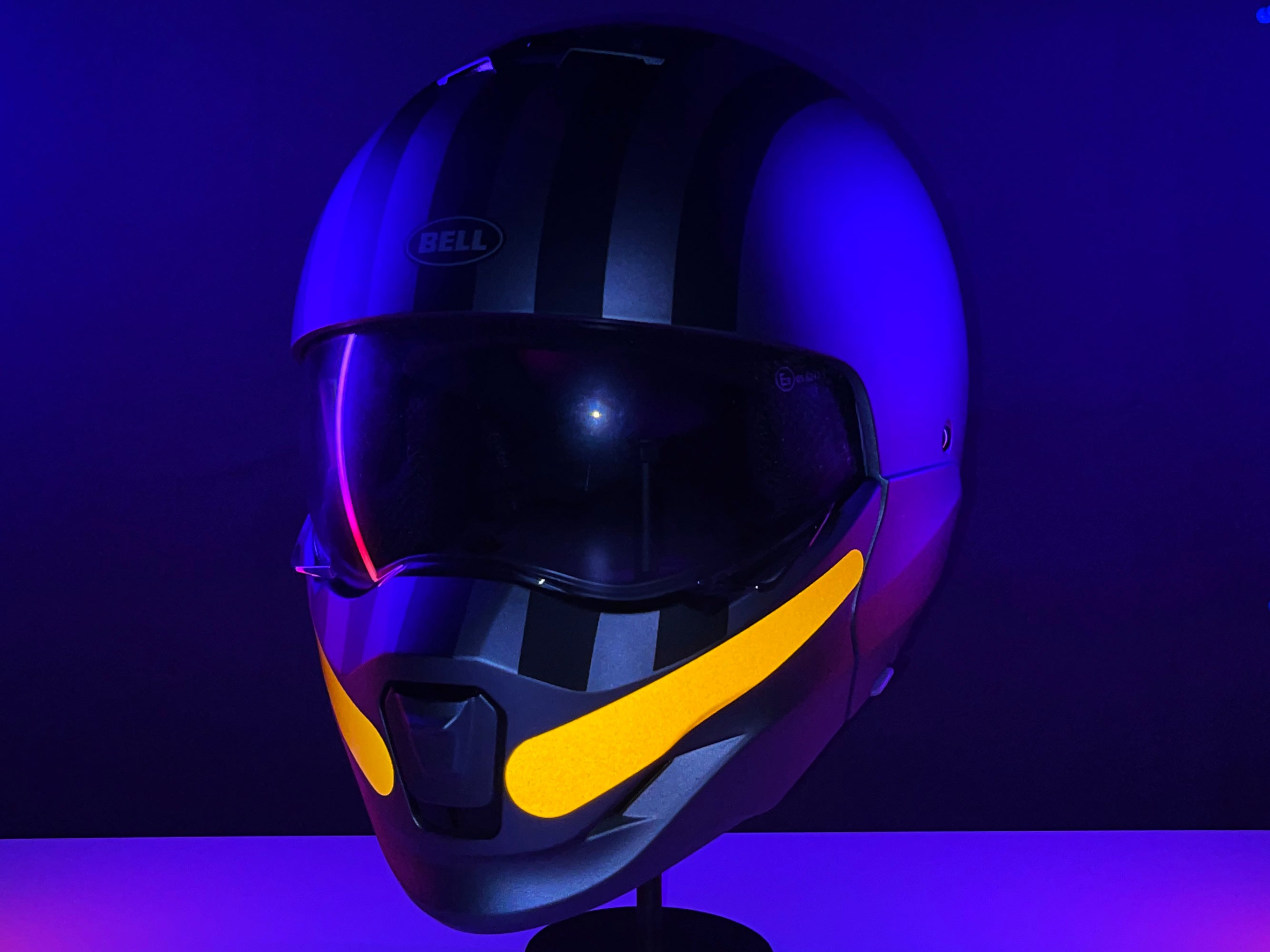 Valueviz Reflective Fingers Motorcycle Helmet Stickers (French Complia – Veloviz Reflective Bike Accessories