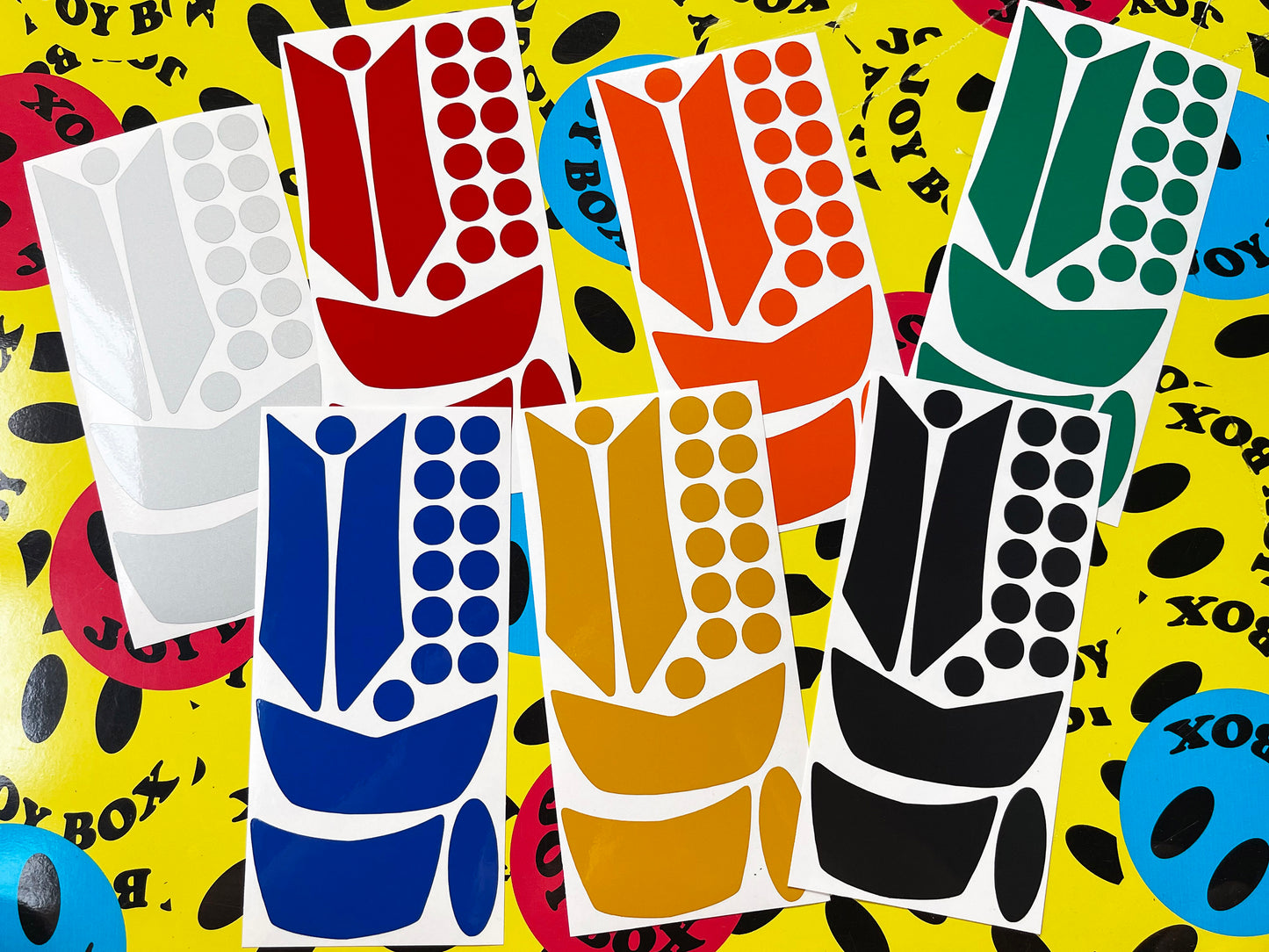 Valueviz Reflective Assorted Motorcycle Helmet Stickers (French Compliant)