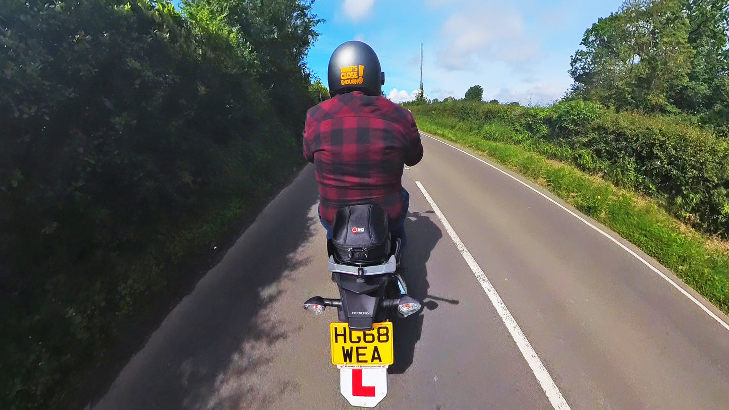 Veloviz BACK OFF Reflective Motorcycle Helmet Sticker