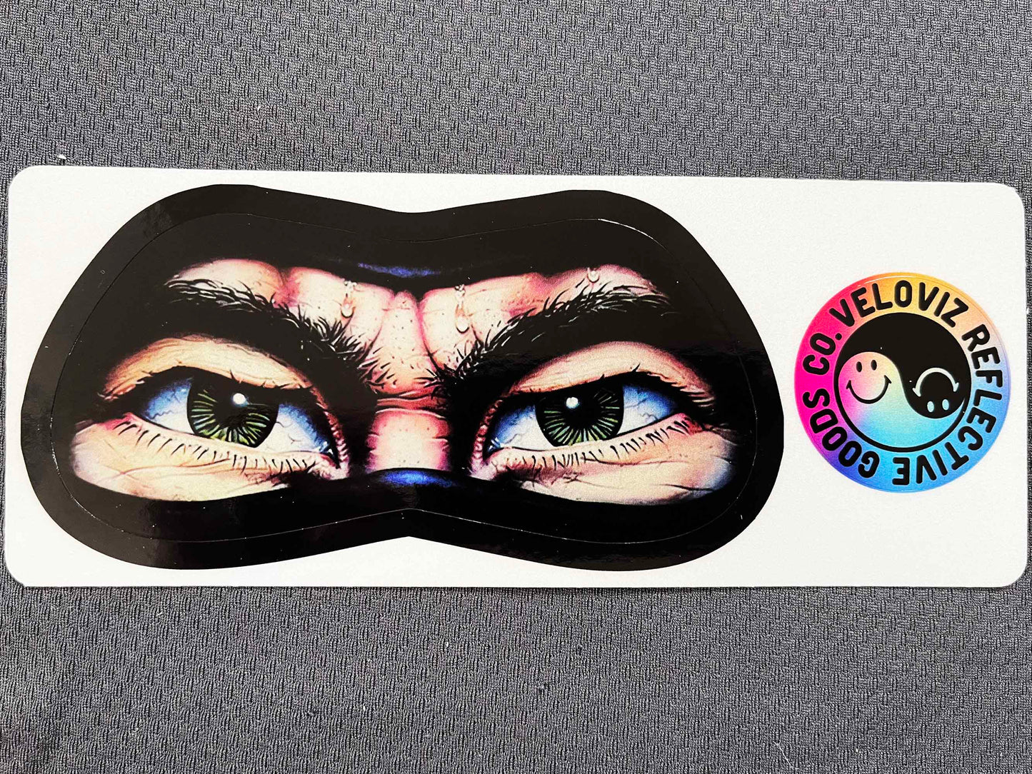 Reflective Printed NINJA Eyes (Design 3) Motorcycle Helmet Stickers