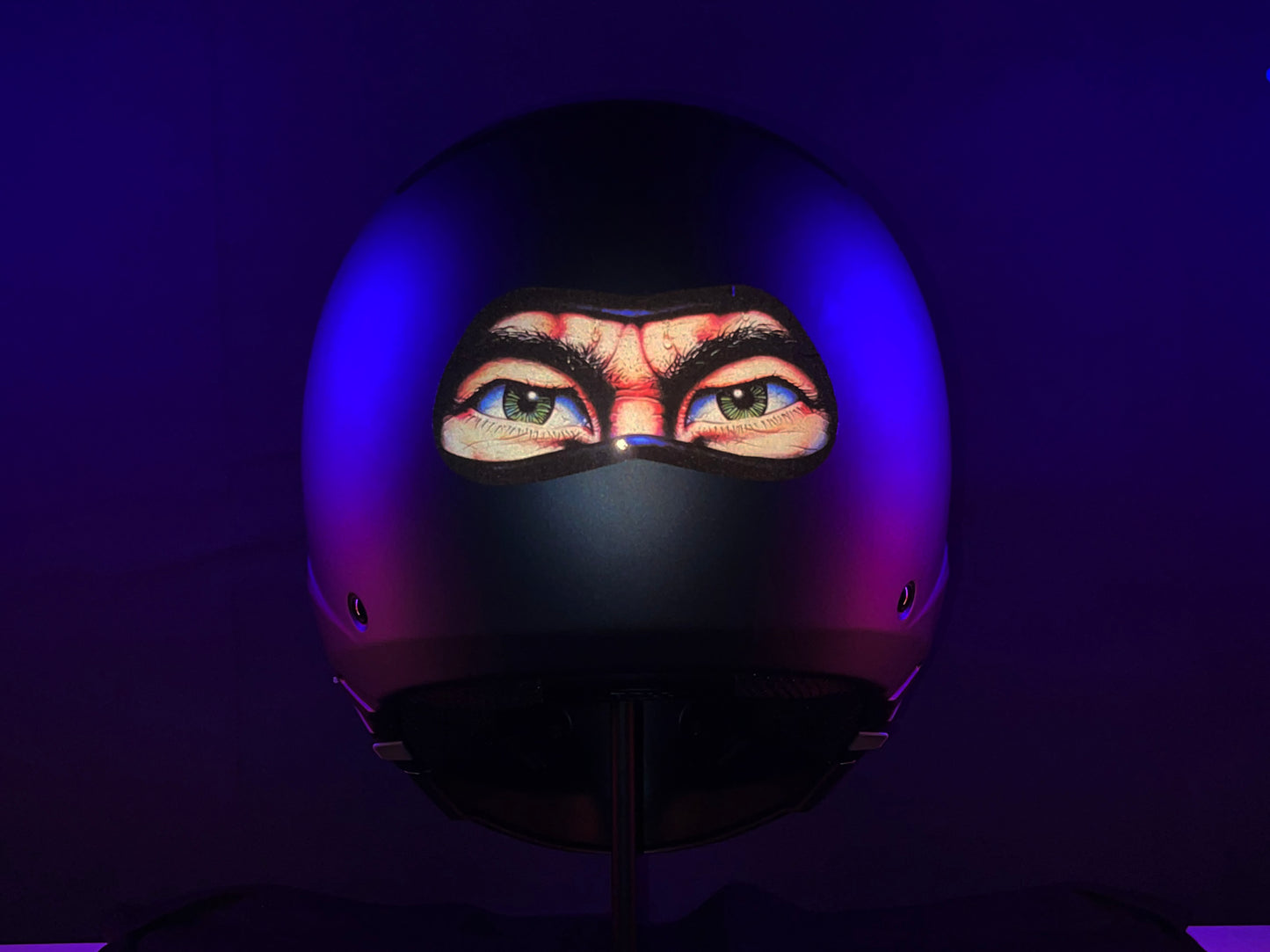 Reflective Printed NINJA Eyes (Design 3) Motorcycle Helmet Stickers