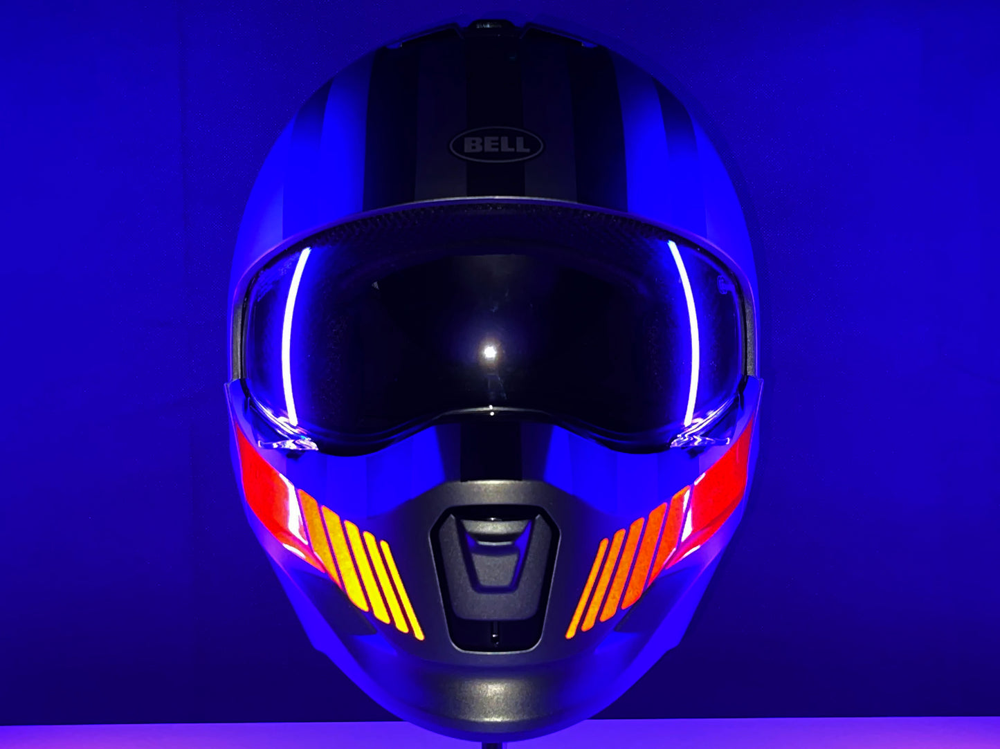 Valueviz Reflective Racing Stripes Motorcycle Helmet Stickers