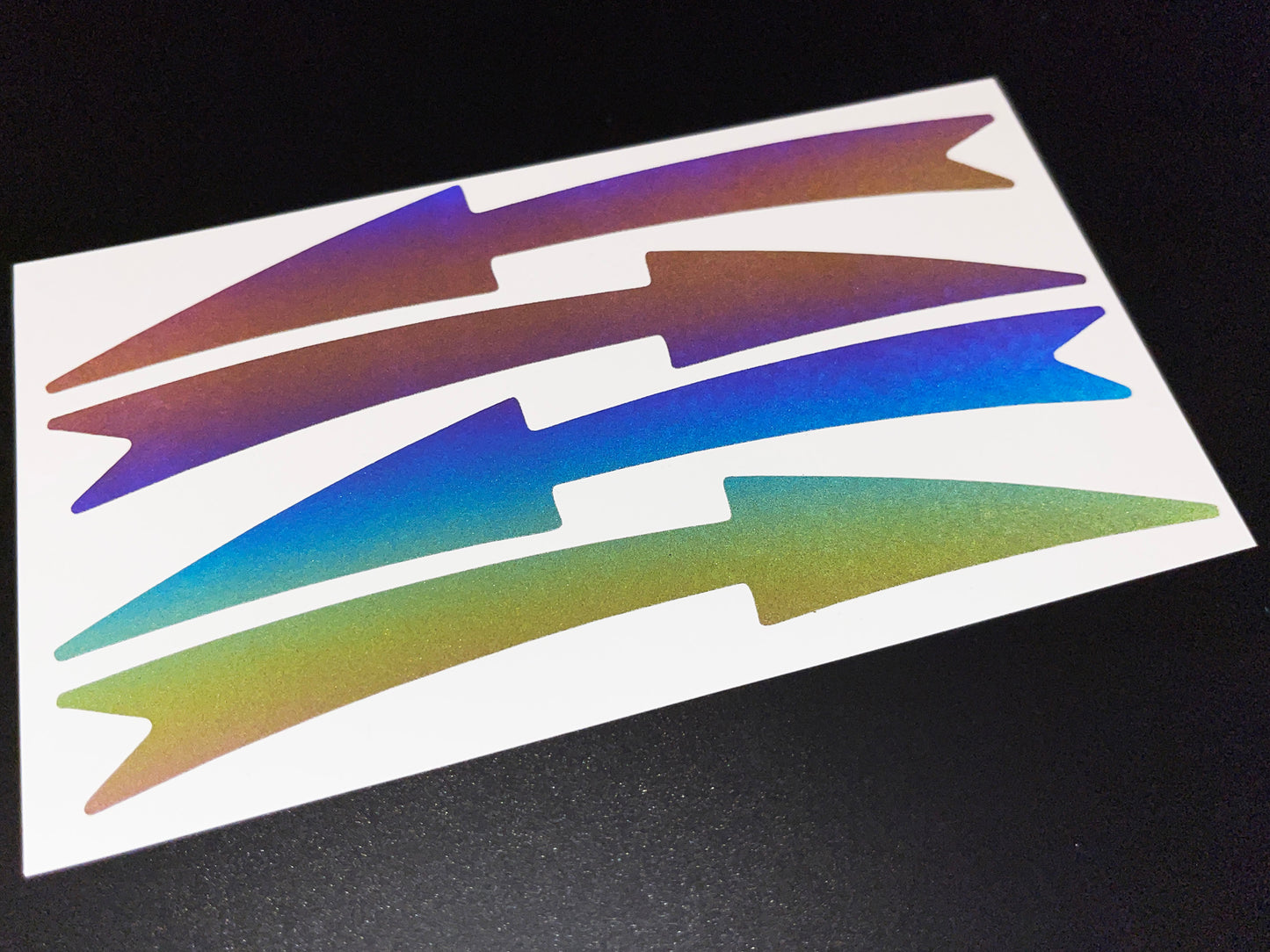 Reflective Rainbow Bright Arrow Wheel Rim Stickers