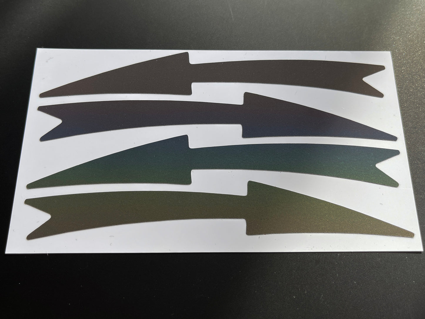 Reflective Rainbow Bright Arrow Wheel Rim Stickers