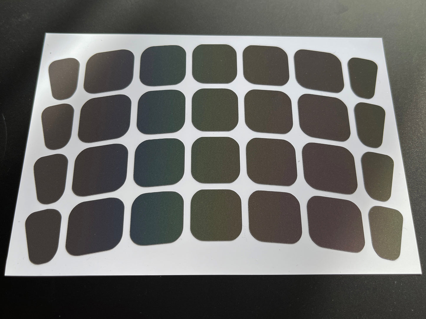 Reflective Rainbow Bright Blob Wheel Rim Stickers