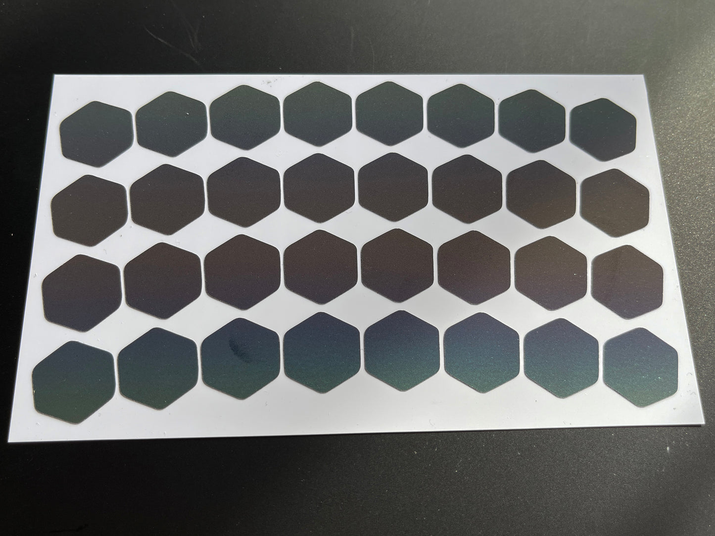 Reflective Rainbow Bright Hexagon Wheel Rim Stickers