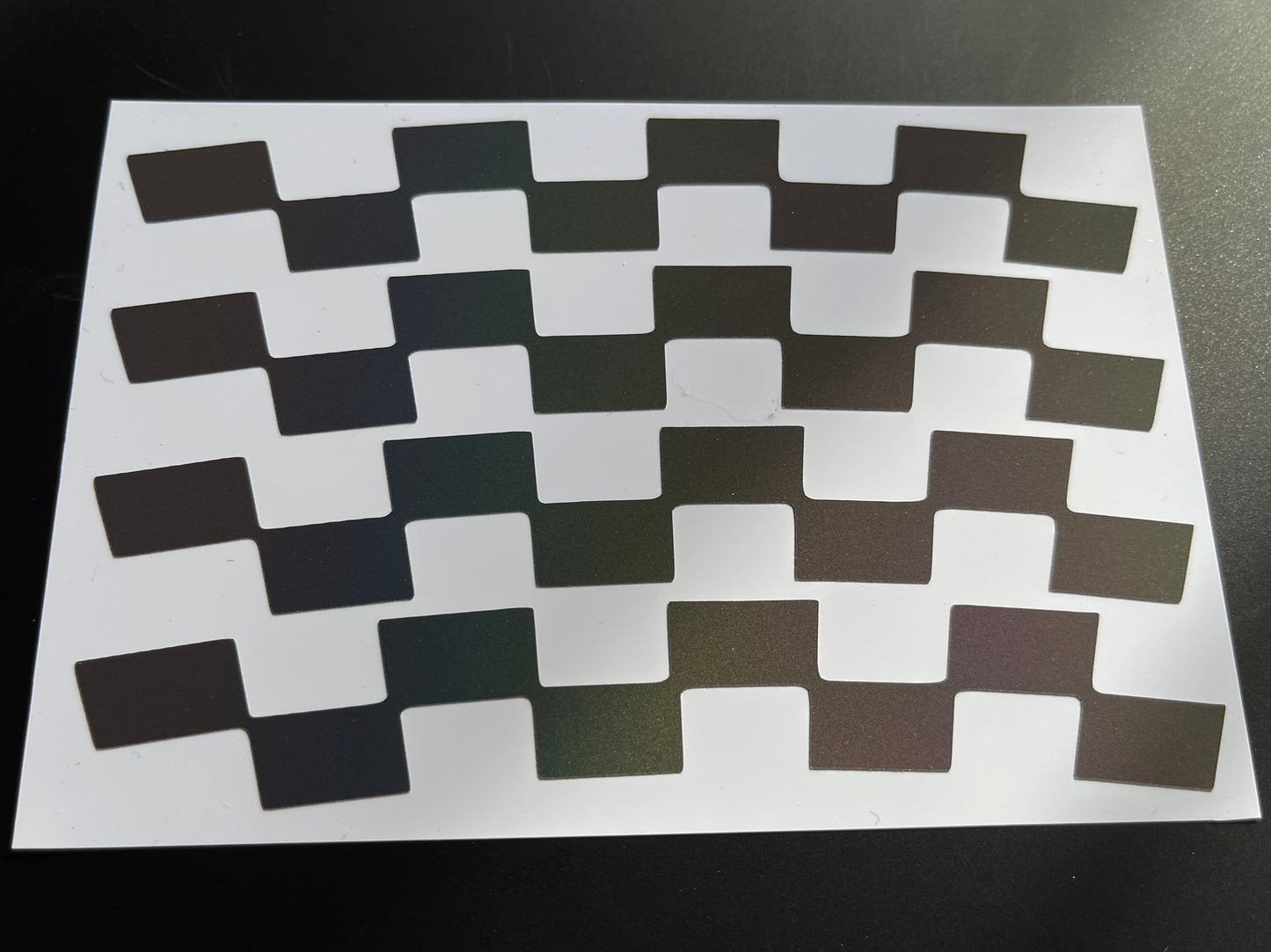 Reflective Rainbow Bright Racing Flag Wheel Rim Stickers