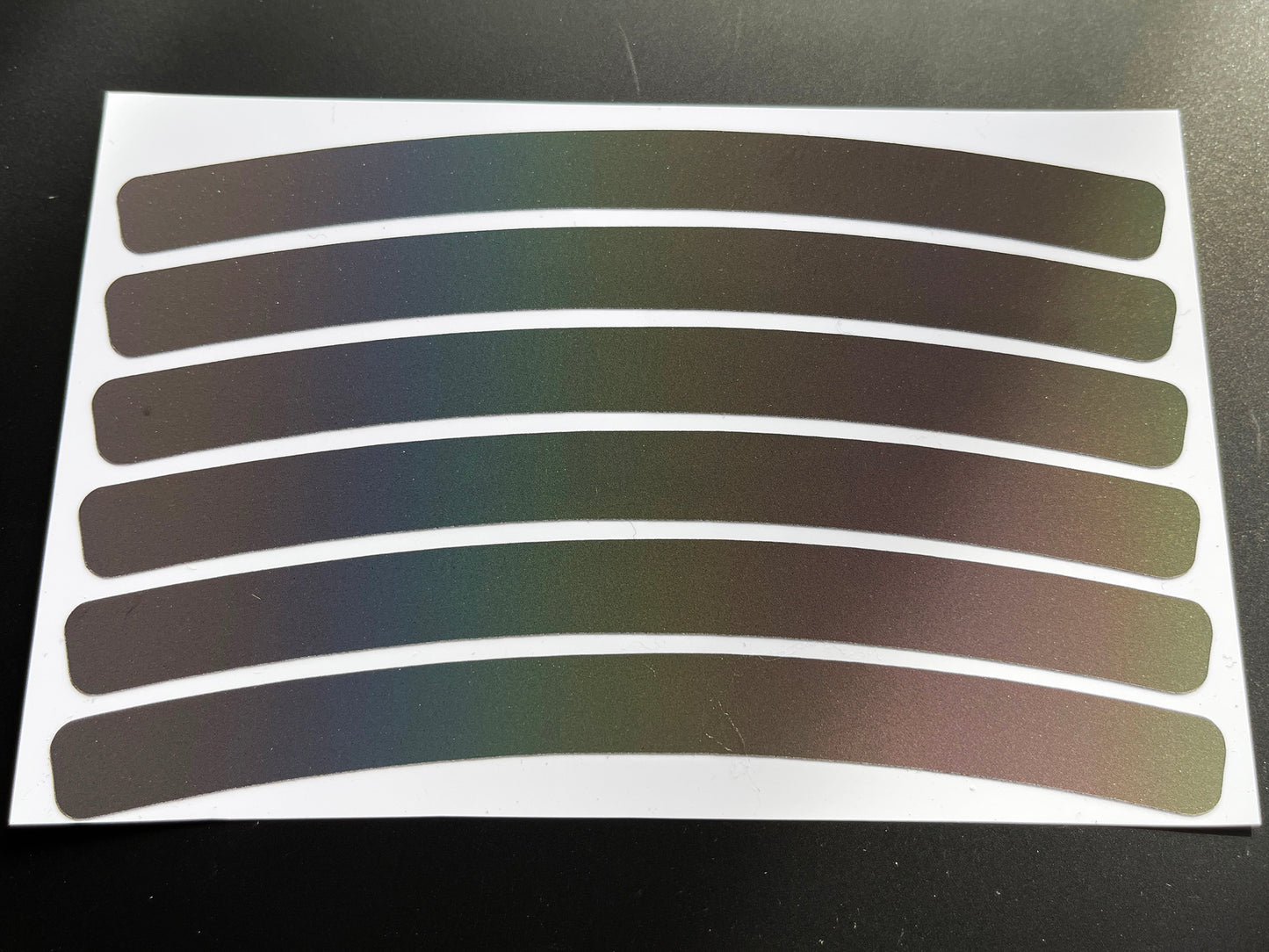 Reflective Rainbow Bright Strip Wheel Rim Stickers