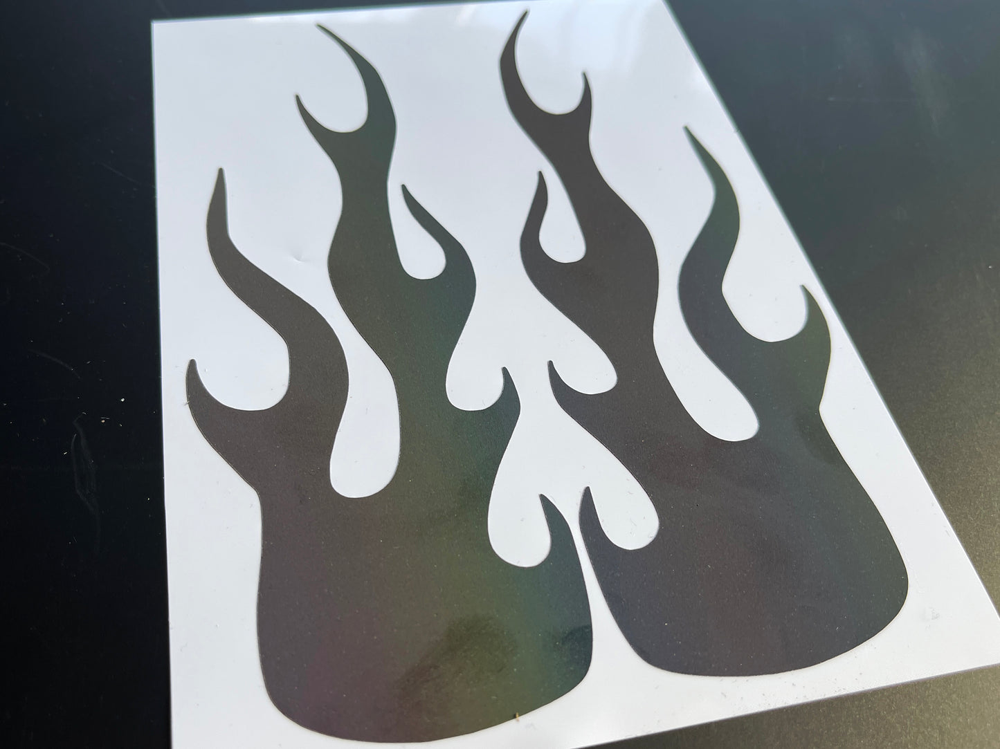 Veloviz Rainbow Bright Reflective Flame Motorcycle Tank Helmet Stickers