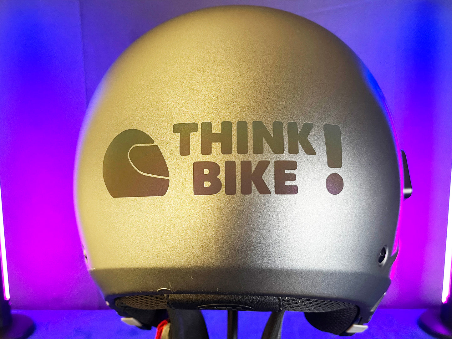 Reflective Rainbow Bright Think Bike Helmet Motorcycle Stickers
