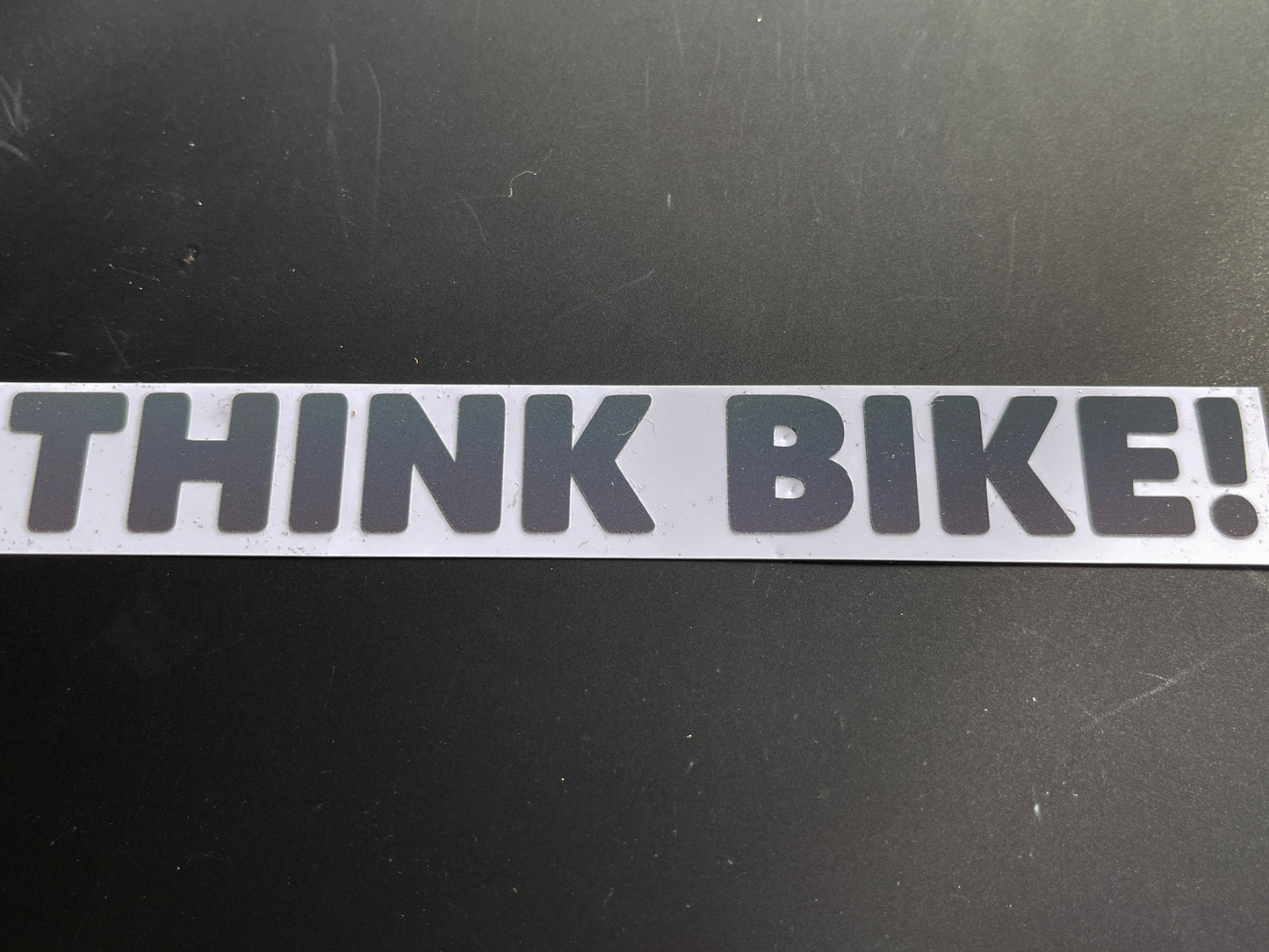 Reflective Rainbow Bright Think Bike Text Motorcycle Helmet Stickers