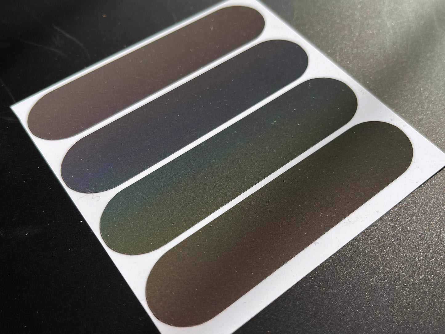 Rainbow Bright Reflective Rounded Motorcycle Helmet Stickers