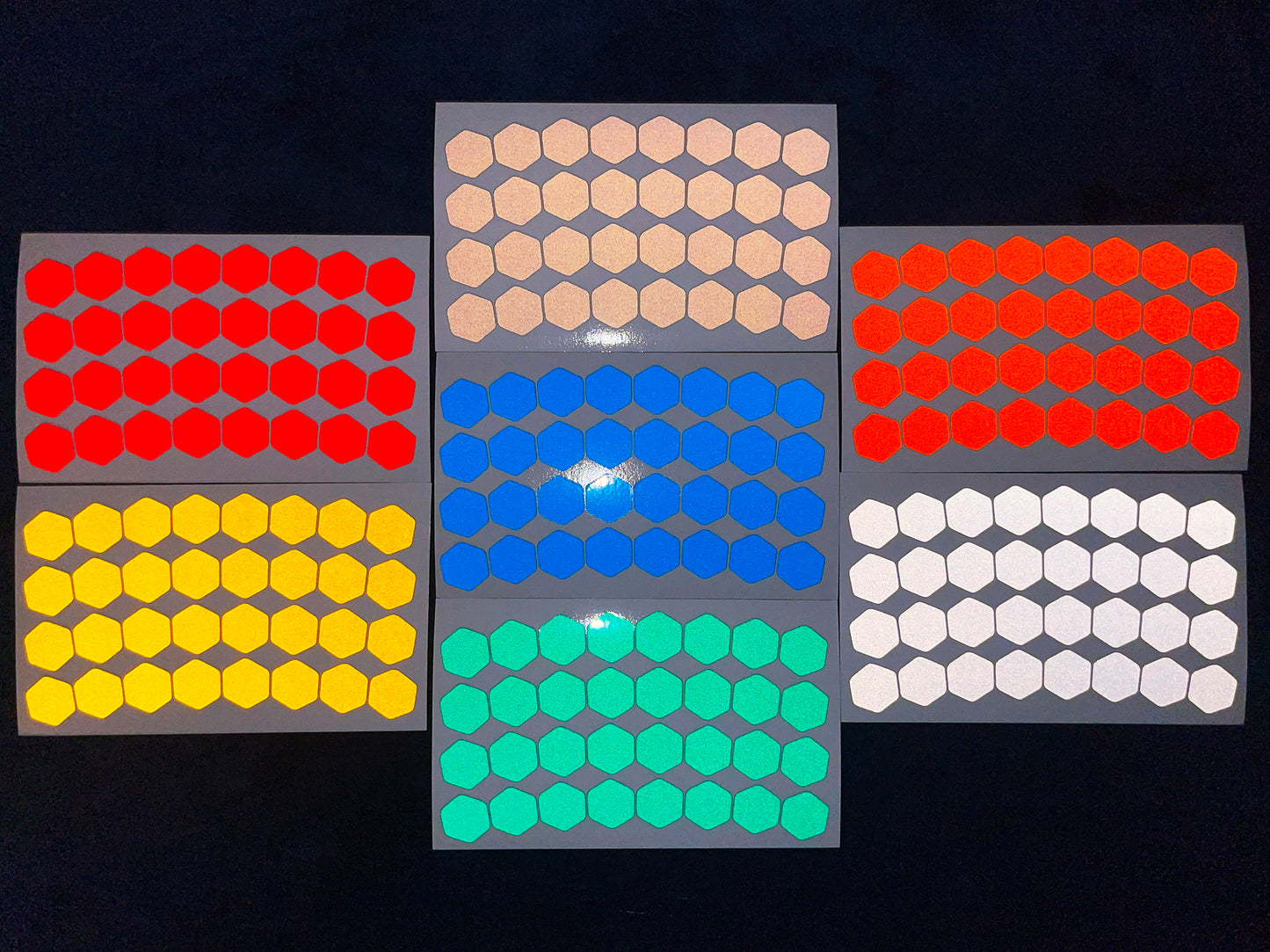 Valueviz Reflective Hexagon Wheel Rim Stickers