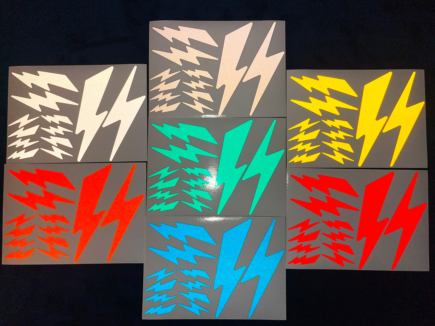 Valueviz Reflective Lightning Bolt (Assorted) Stickers