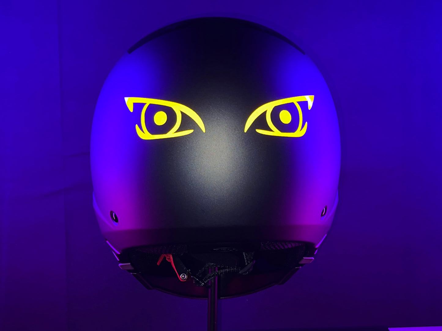 Valueviz Reflective Die Cut Evil Eyes (Design 11) Motorcycle Helmet Stickers