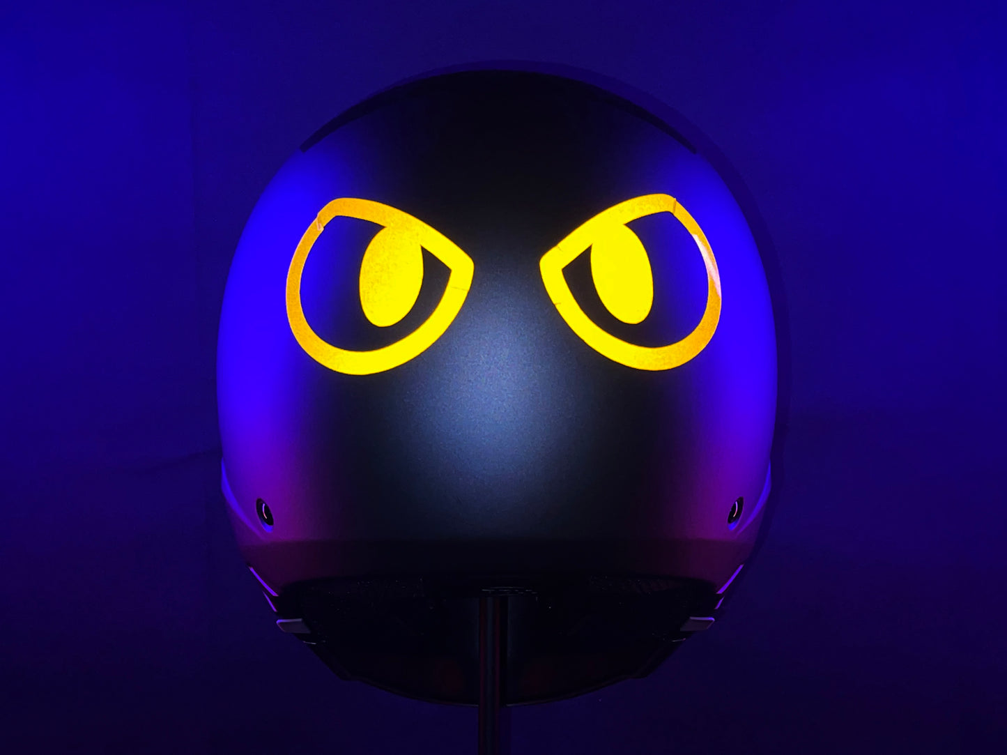 Valueviz Reflective Die Cut Evil Eyes (Design 12) Motorcycle Helmet Stickers