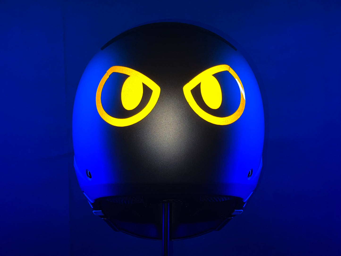 Valueviz Reflective Die Cut Evil Eyes (Design 12) Motorcycle Helmet Stickers