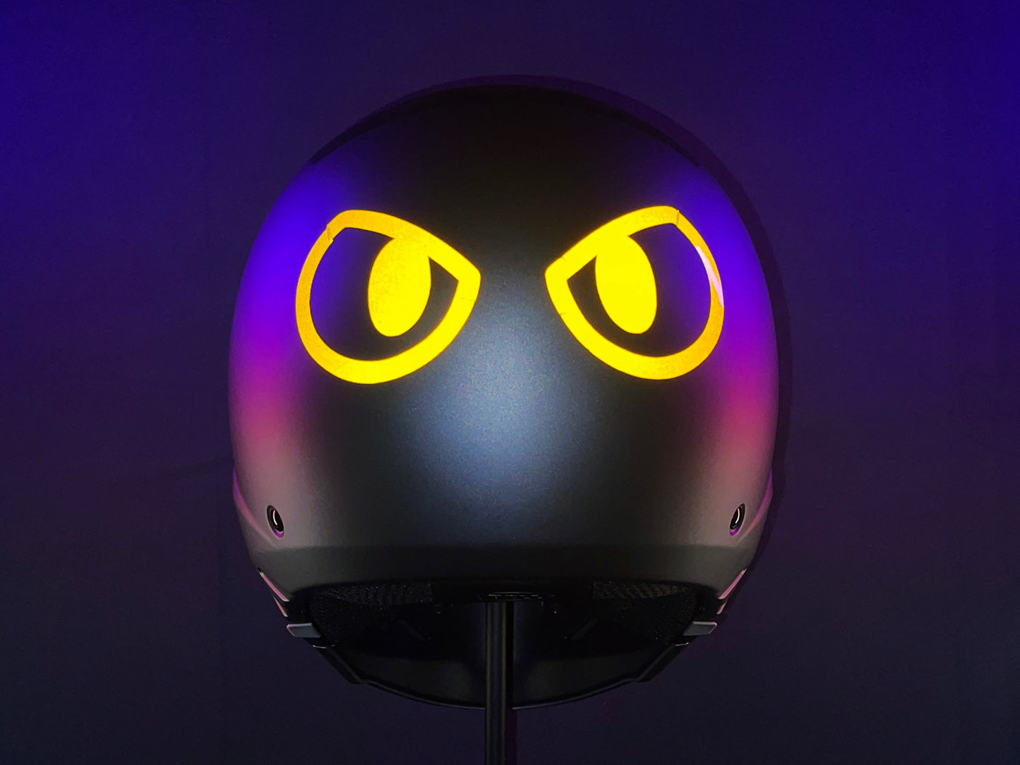 Valueviz Reflective Die Cut Evil Eyes (Design 12) Motorcycle Helmet Stickers
