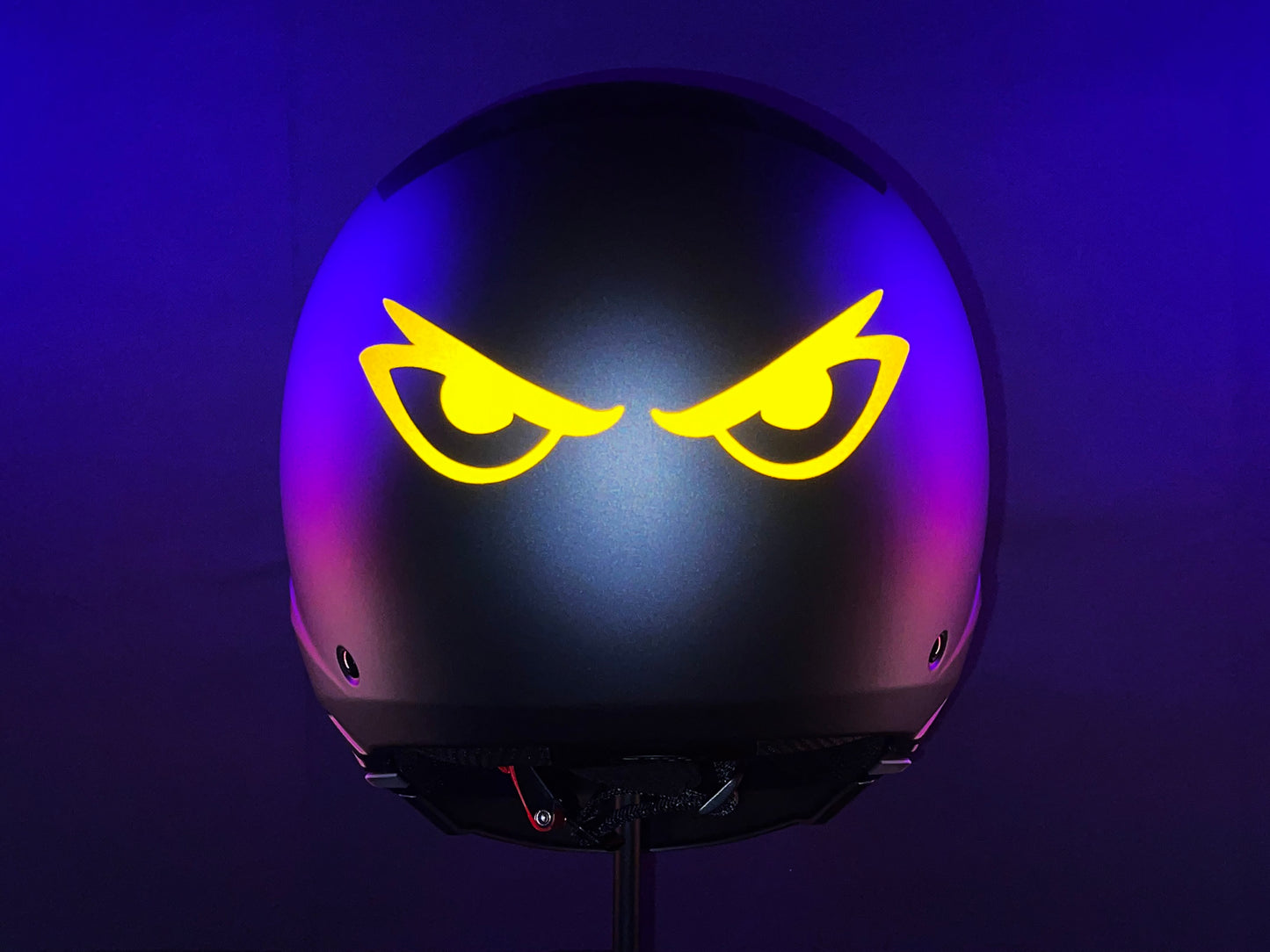 Valueviz Reflective Die Cut Evil Eyes (Design 13) Motorcycle Helmet Stickers