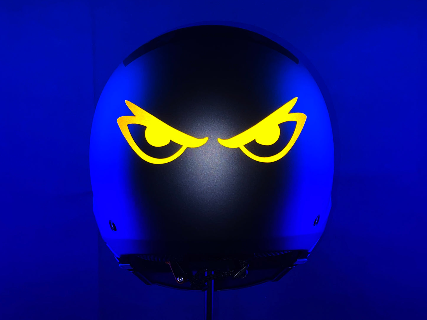 Valueviz Reflective Die Cut Evil Eyes (Design 13) Motorcycle Helmet Stickers